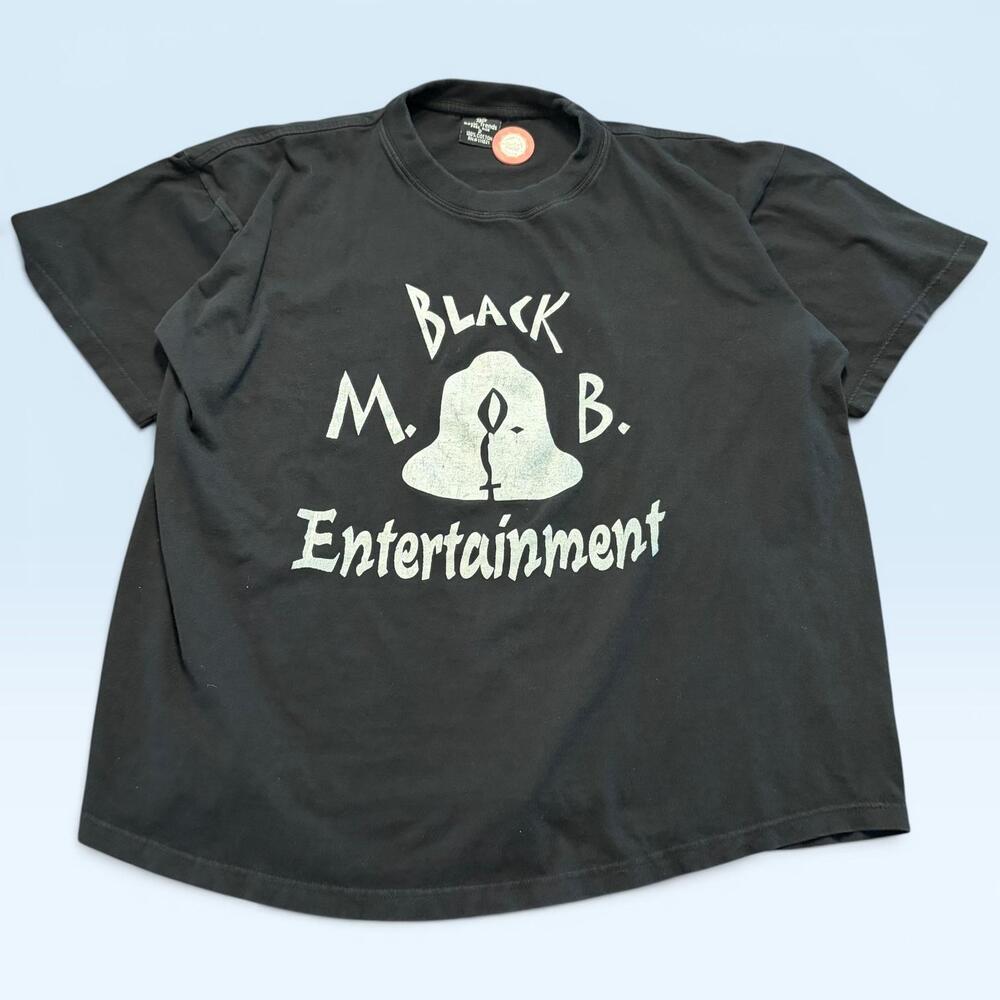Black M.O.B. Entertainment Shirt One Size Philly Phila Hip Hop Tee T-Shirt Rap